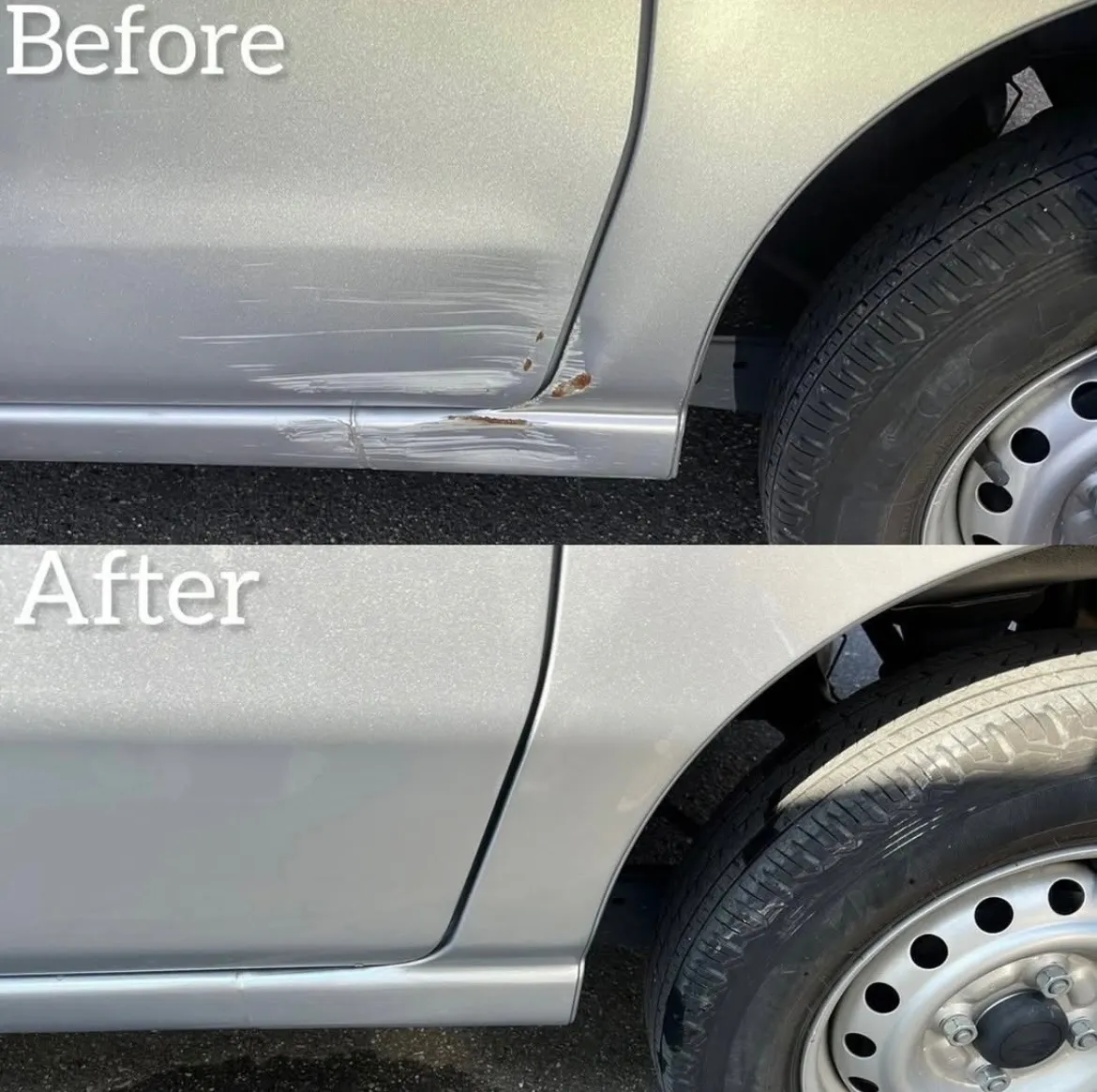 ハイゼット　ダイハツ　ガリ傷　凹み　修理　交換　事故　鈑金塗装　河内長野　狭山　富田林　南大阪　自社整備工場　Nプロジェクト