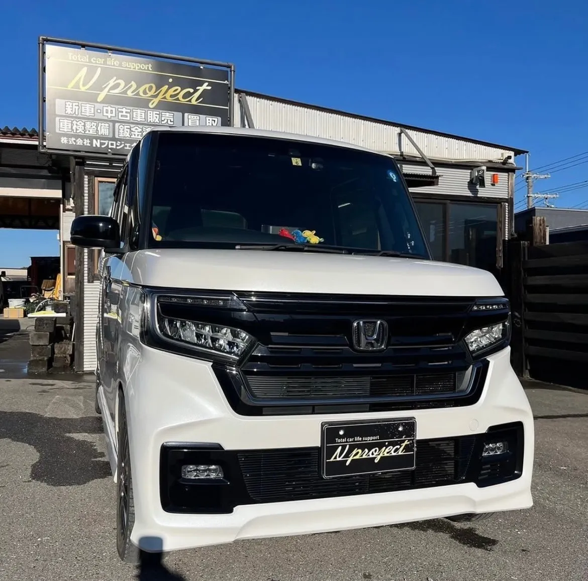 NBOX  ホンダ　人気車　事故　修理　保険　整備　交換　取付　河内長野　狭山　富田林　南大阪　自社整備工場　Nプロジェクト
