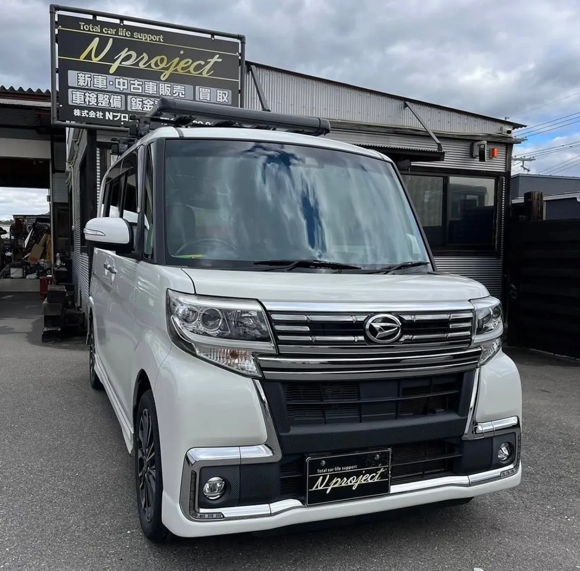 タント　事故　修理　鈑金塗装　交換　凹み　ガリ傷　保険　河内長野　狭山　富田林　自社整備工場　Nプロジェクト