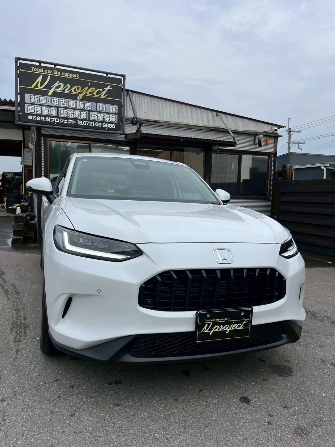 ZR-V  ホンダ　ガリ傷　凹み　事故　修理　交換　鈑金塗装　磨き　一般整備　点検　河内長野　狭山　富田林　南大阪　自社整備工場　Nプロジェクト