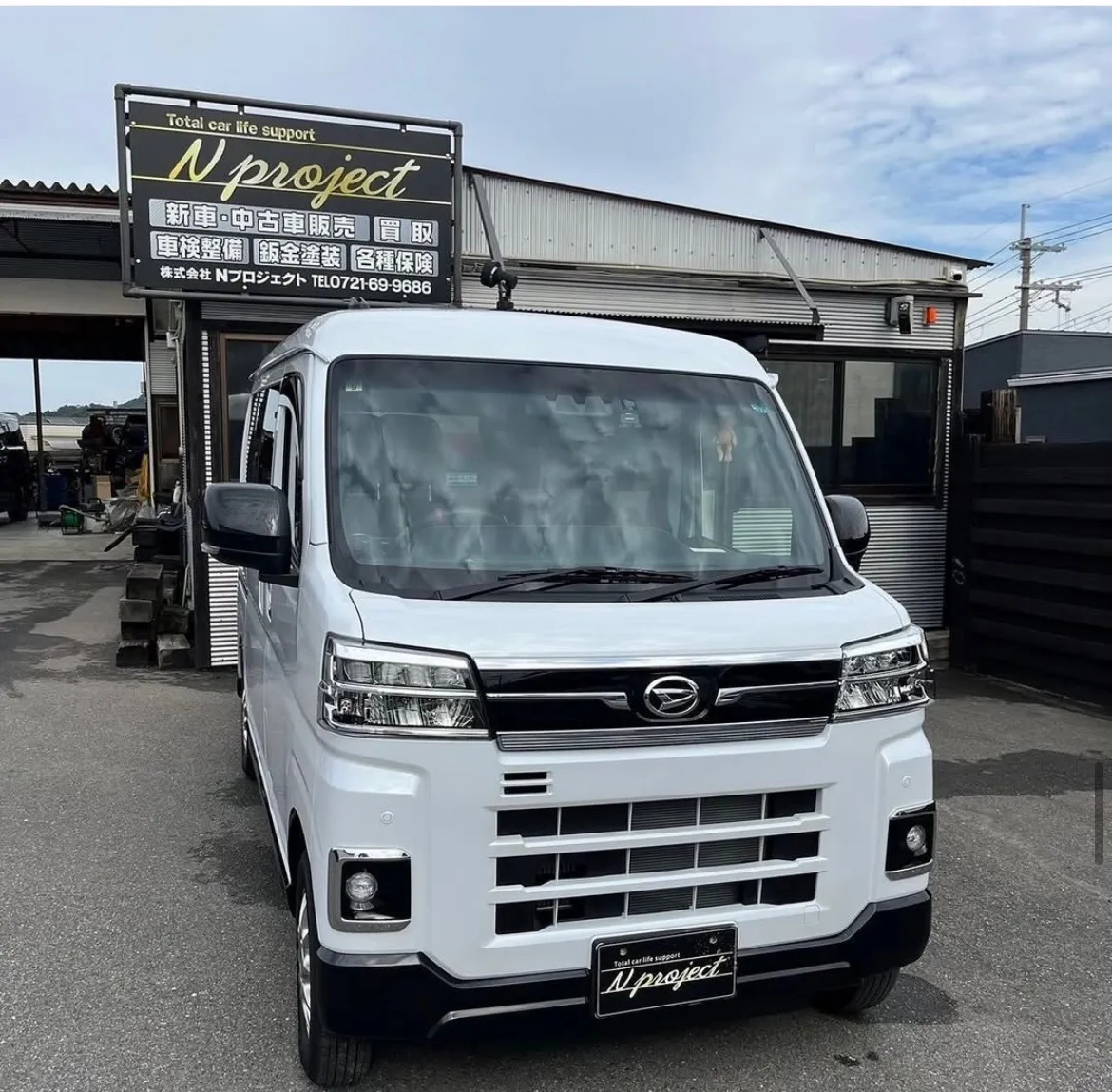 ダイハツ　アトレー　ガリ傷　凹み　事故　修理　交換　保険　鈑金塗装　河内長野　狭山　富田林　南大阪　自社整備工場　Nプロジェクト