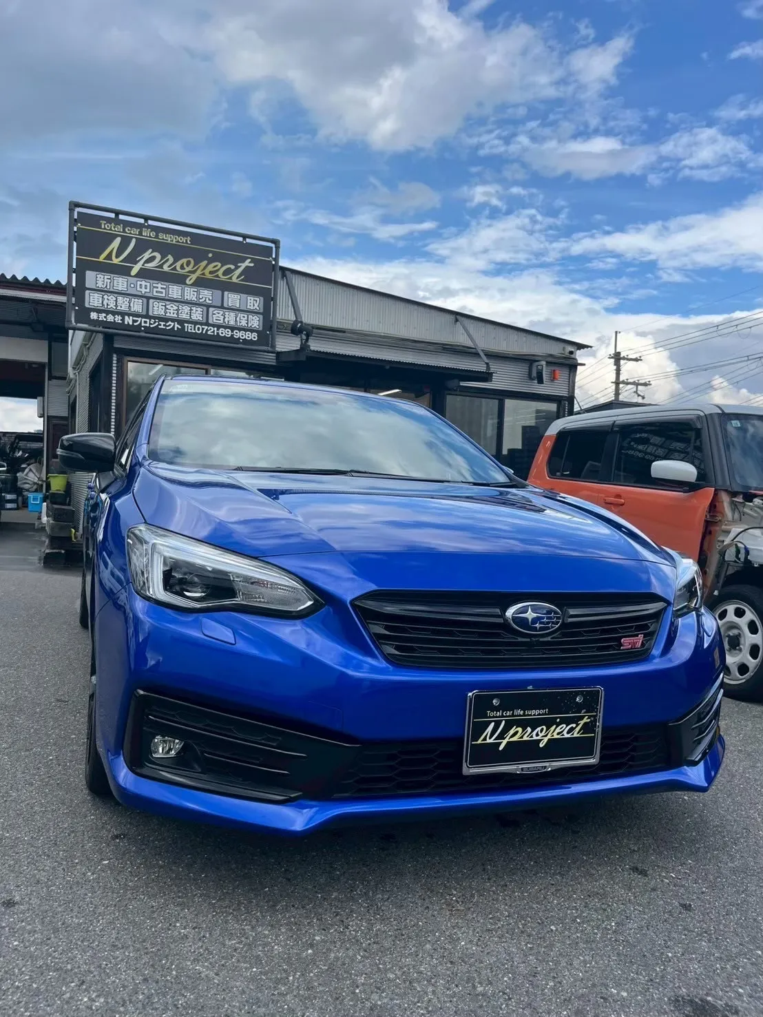 インプレッサ　スバル　鈑金塗装　事故　修理　交換　点検　整備　保険　ガリ傷　凹み　河内長野　狭山　富田林　南大阪　自社整備工場　Nプロジェクト