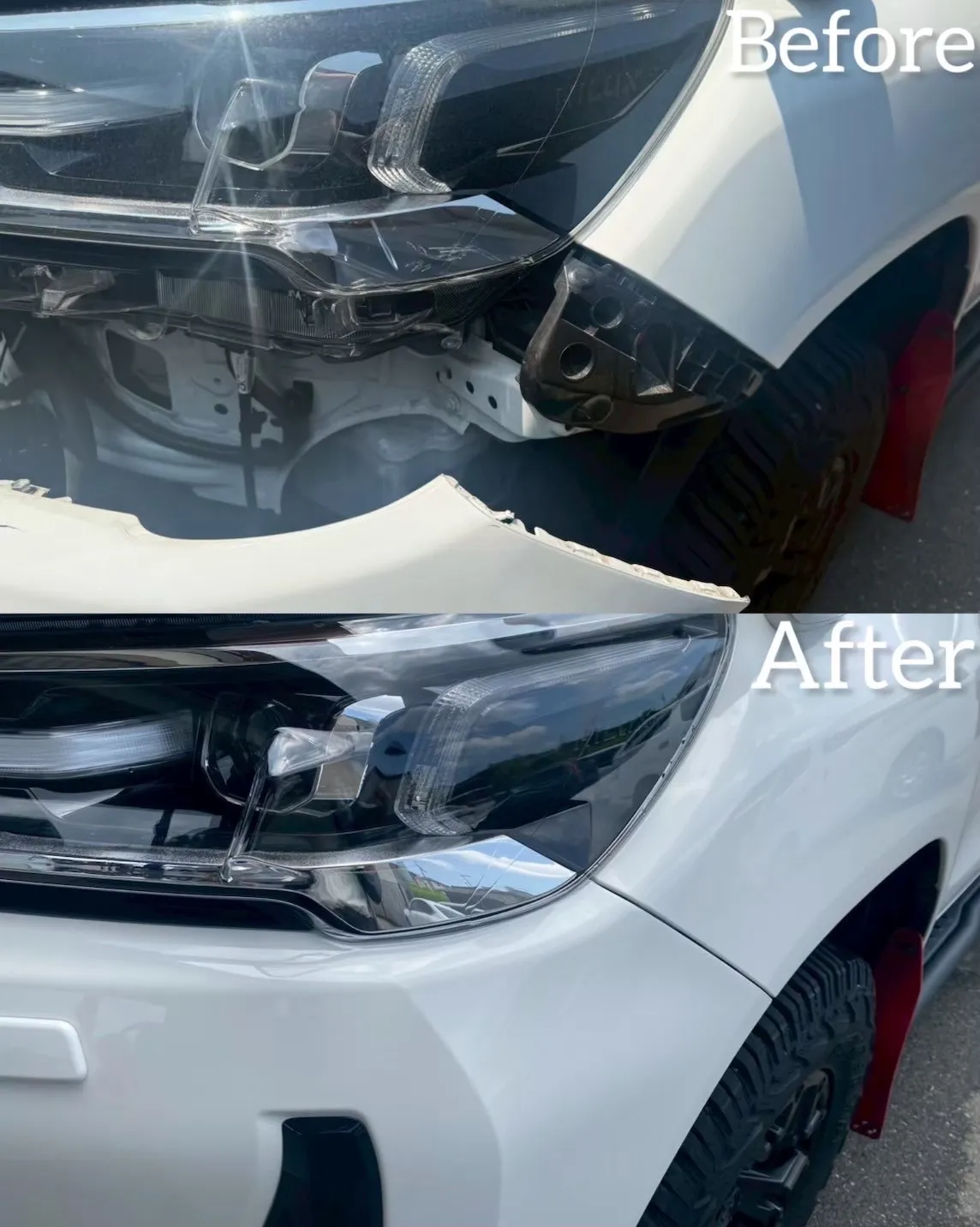 ハイラックス　TOYOTA     事故　交換　修理　鈑金塗装　保険　交換　河内長野　狭山　富田林　南大阪　自社整備工場　Nプロジェクト