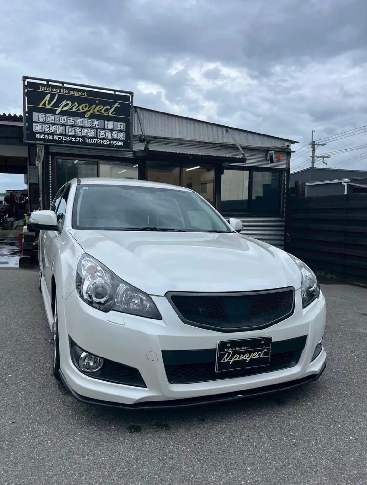 レガシー　ガリ傷　凹み　事故　交換　修理　鈑金塗装　保険　整備　点検　河内長野　狭山　富田林　南大阪　自社整備工場　Nプロジェクト