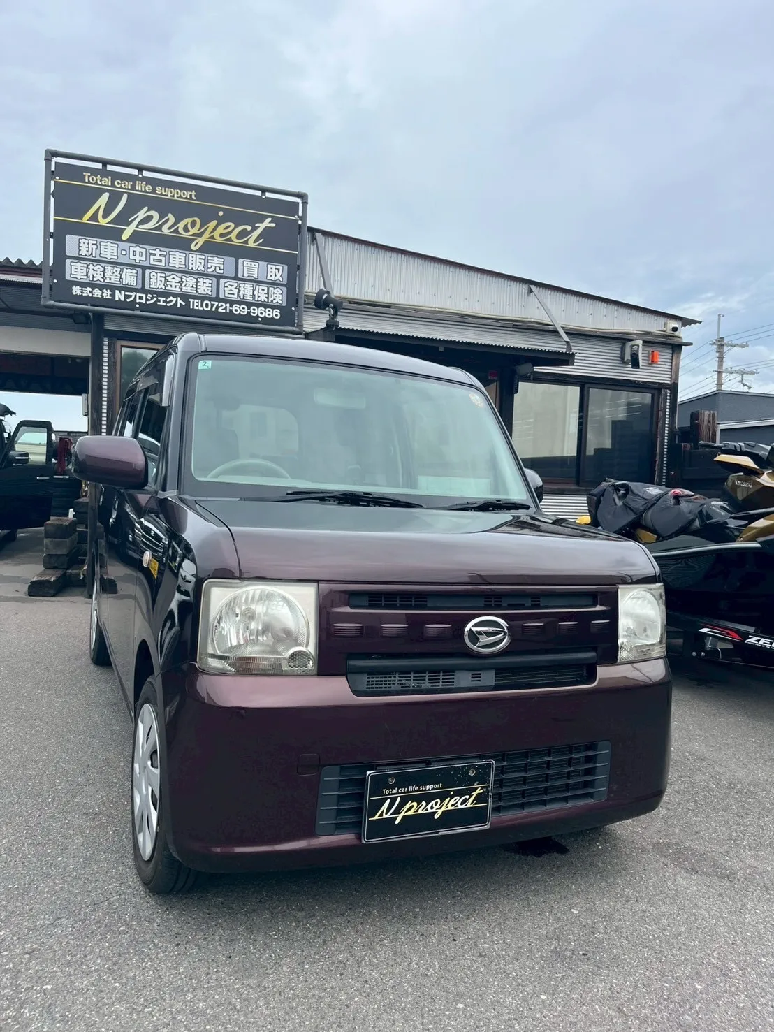 ムーヴコンテ　ボンネット　ルーフ　鈑金塗装　修理　交換　整備　点検　河内長野　狭山　富田林　南大阪　自社整備工場　Nプロジェクト