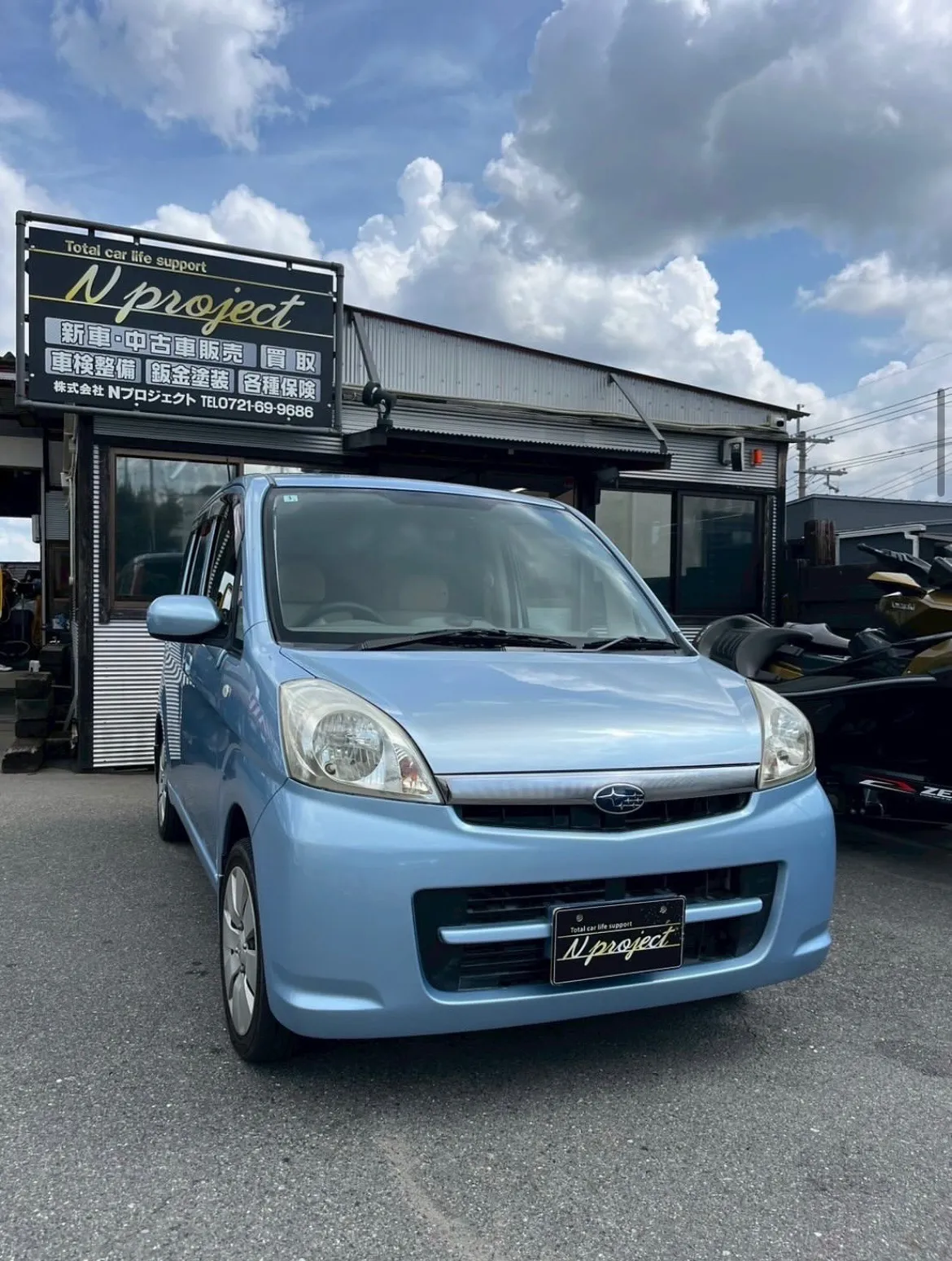 ステラ　フロントバンパー　事故　交換　修理　整備　点検　保険　河内長野　狭山　富田林　南大阪　自社整備工場　Nプロジェクト