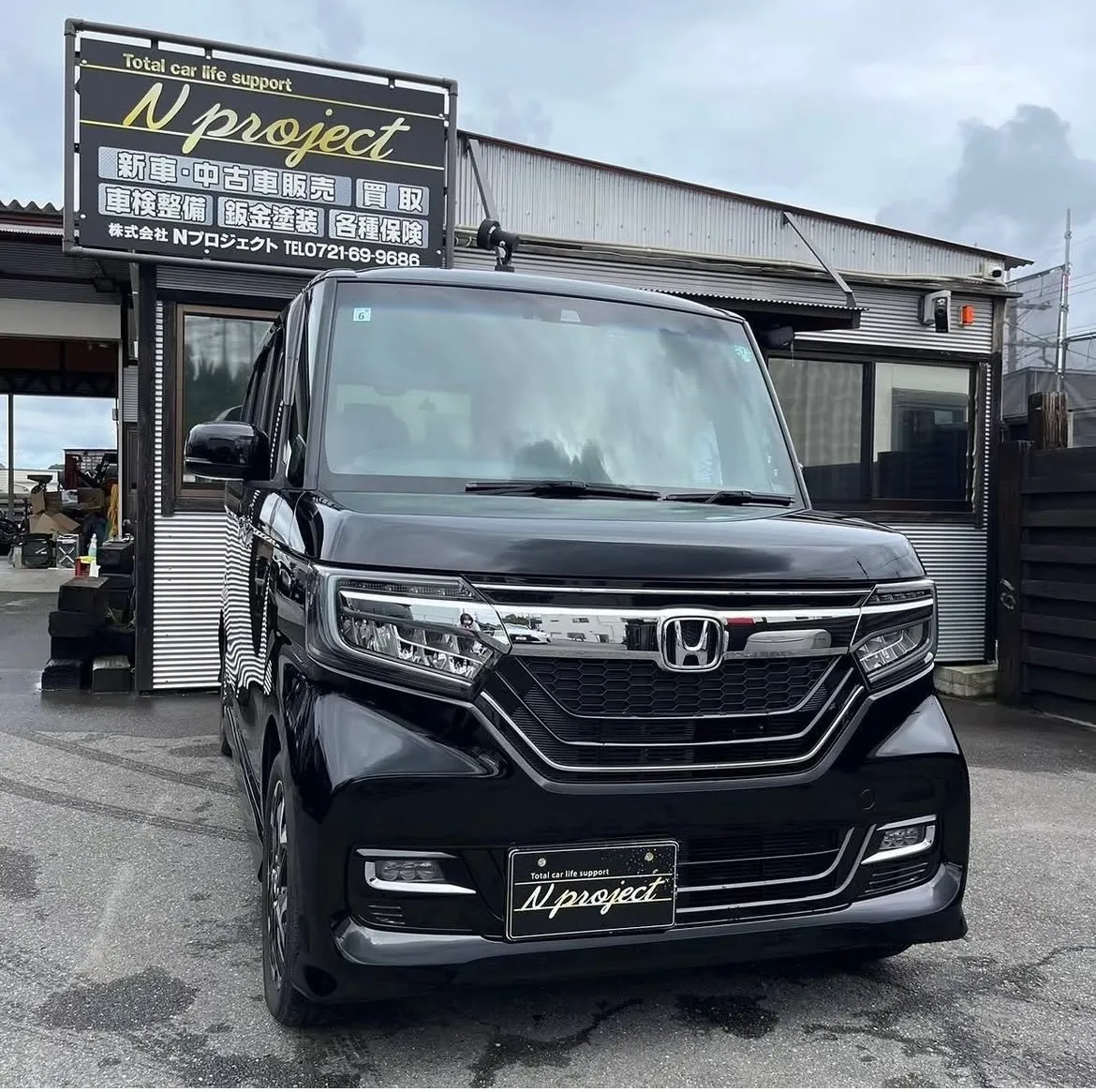 NBOX  ホンダ　人気車　事故　修理　保険　整備　交換　取付　河内長野　狭山　富田林　南大阪　自社整備工場　Nプロジェクト