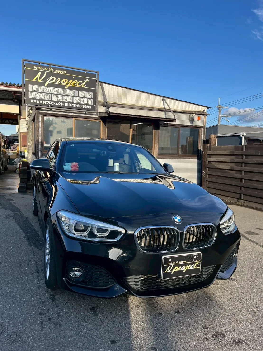 BMW 人気車　外車　ガリ傷　凹み　事故　交換　修理　保険　整備　車検　交換　修理　鈑金塗装　河内長野　狭山　富田林　南大阪　自社整備工場　Nプロジェクト