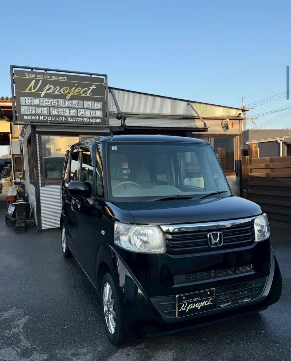 NBOX  ホンダ　人気車　事故　修理　保険　整備　交換　取付　河内長野　狭山　富田林　南大阪　自社整備工場　Nプロジェクト