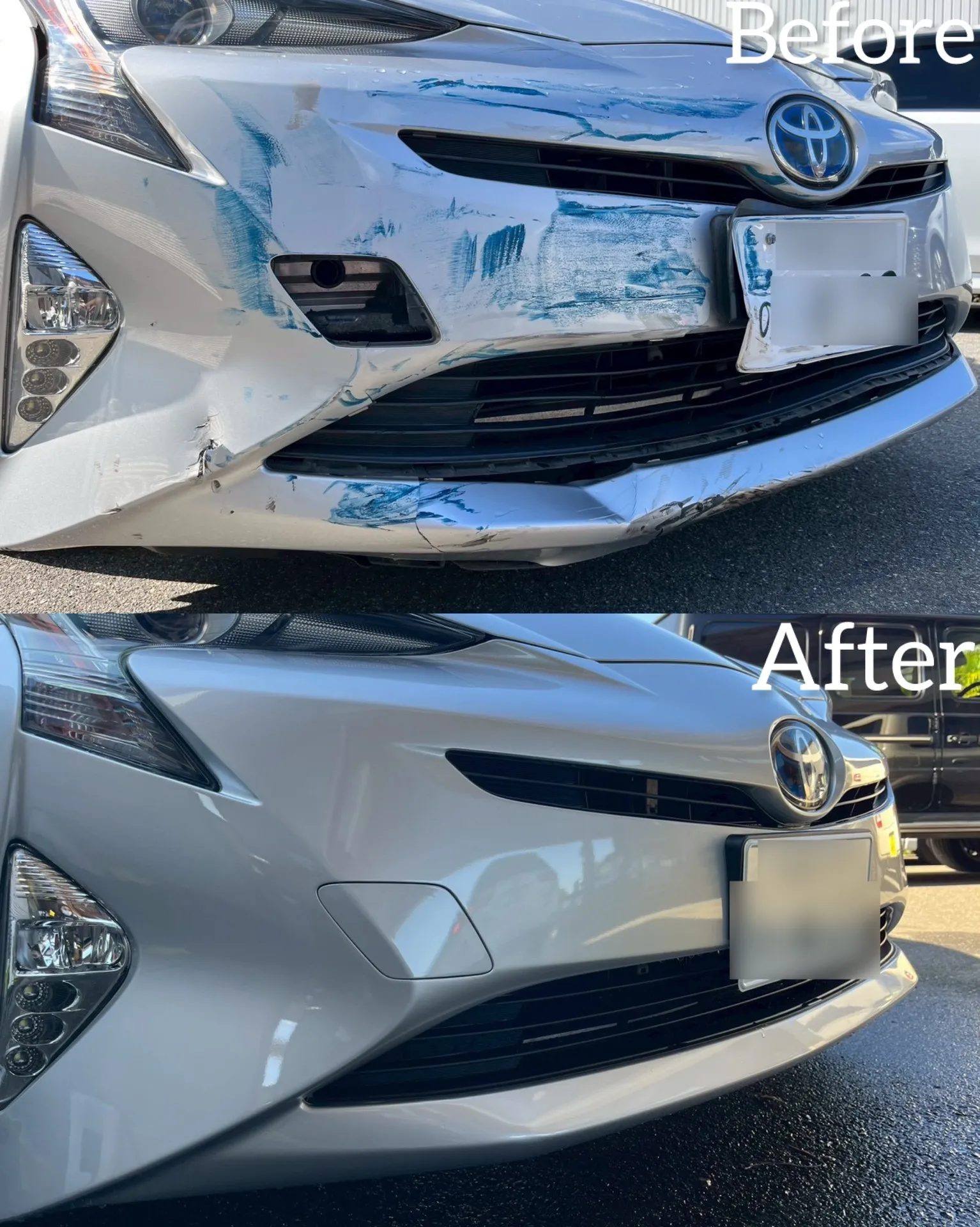 プリウス　TOYOTA  人気車　事故　修理　鈑金　塗装　交換　凹み　ガリ傷　河内長野　狭山　富田林　南大阪　自社整備工場　Nプロジェクト