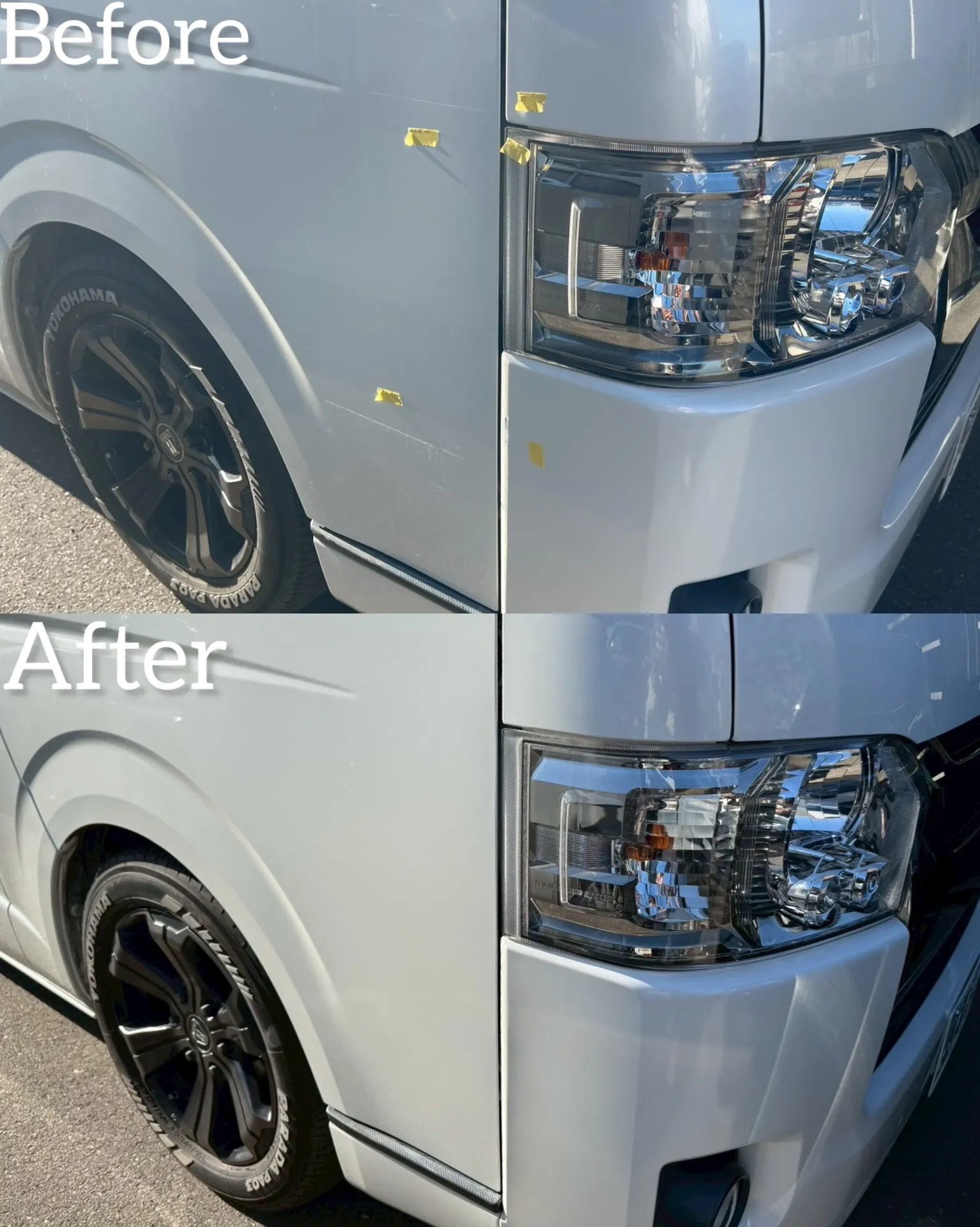 ハイエース　TOYOTA   事故　交換　整備　点検　鈑金塗装　保険　河内長野　狭山　富田林　南大阪　自社整備工場　Nプロジェクト