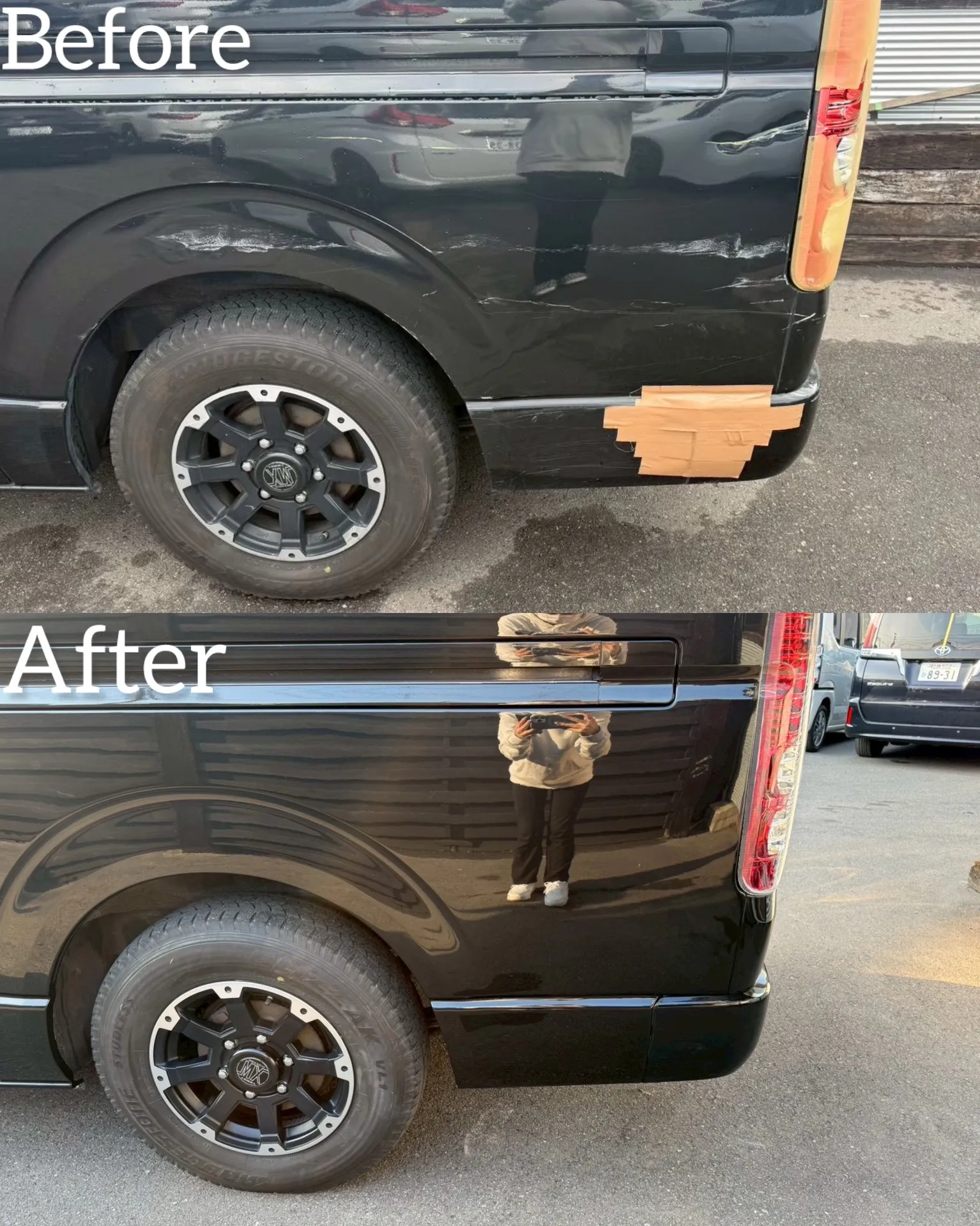 ハイエース　TOYOTA   事故　交換　整備　点検　鈑金塗装　保険　河内長野　狭山　富田林　南大阪　自社整備工場　Nプロジェクト