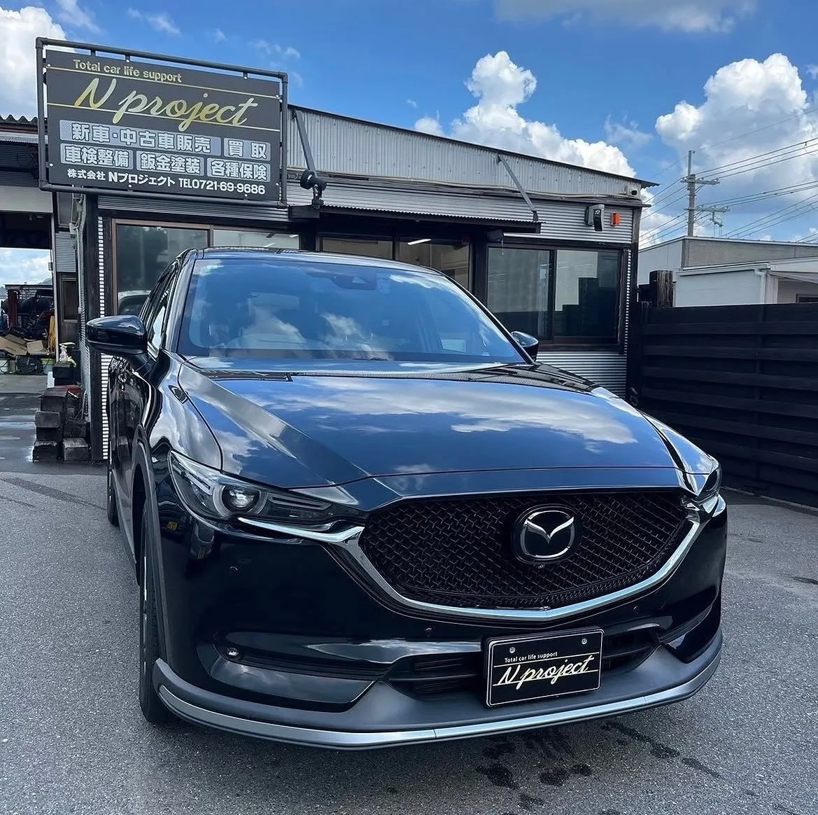 キズ・へこみ直し リヤバンパー クォーター ガリ傷 凹み 鈑金塗装 事故 保険 交換 修理 整備 点検 車検 河内長野 狭山 富田林 南大阪 自社整備工場 Nプロジェクト