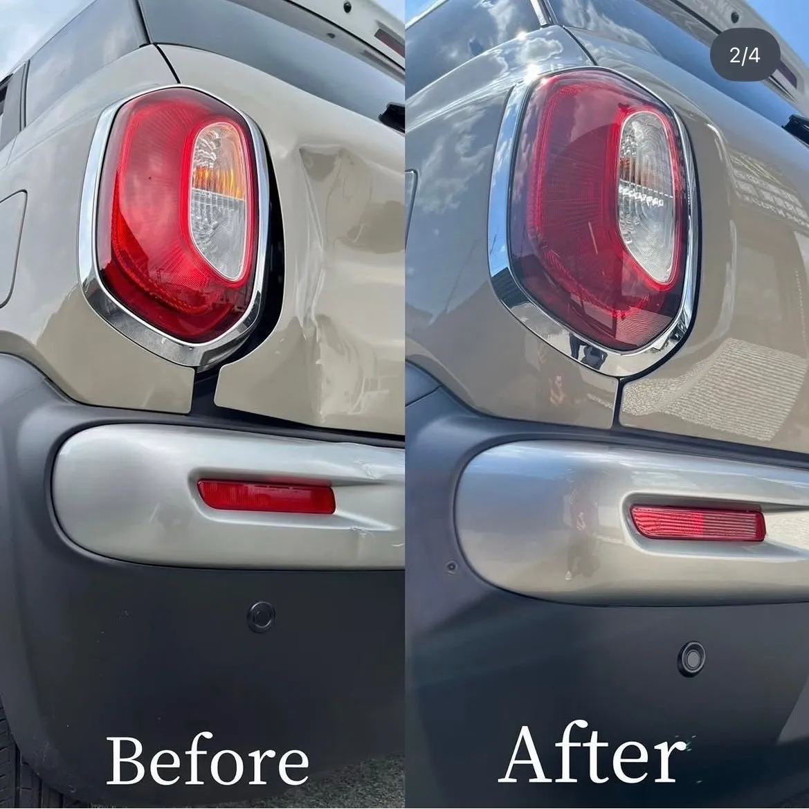 　キズ・へこみ直し　リヤバンパー　クォーター　ガリ傷　凹み　鈑金塗装　事故　保険　交換　修理　整備　点検　車検　河内長野　狭山　富田林　南大阪　自社整備工場　Nプロジェクト