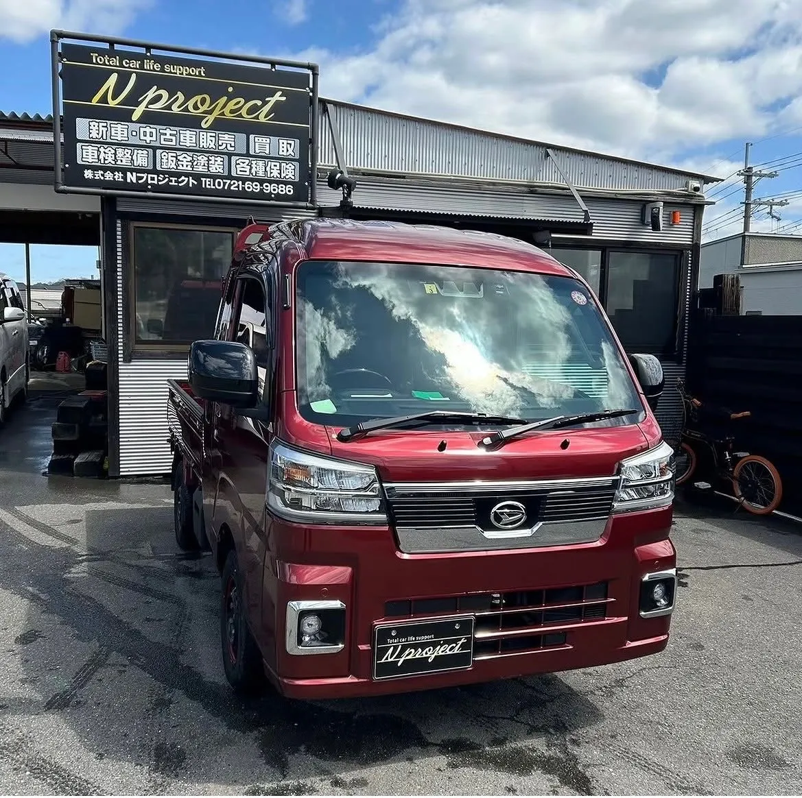 キズ・へこみ直し　リヤバンパー　クォーター　ガリ傷　凹み　鈑金塗装　事故　保険　交換　修理　整備　点検　車検　河内長野　狭山　富田林　南大阪　自社整備工場　Nプロジェクト
